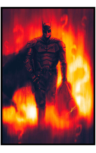 Cuadro Poster Premium 33x48cm Batman Dc