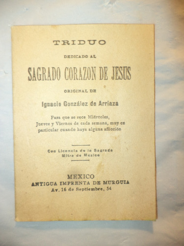 Triduo Dedicado Al Sagrado Corazón De Jesús (c. 1910)