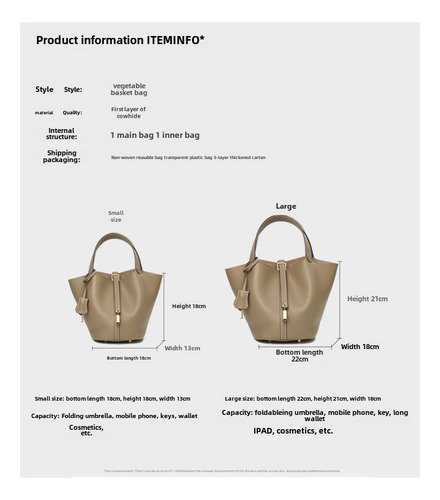 Bolso De Cuero Bolso Versátil De Alta Gama De Gran Capacidad