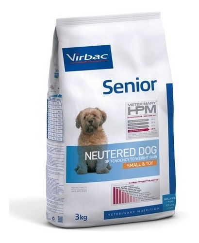 Imagen 1 de 2 de Alimento Virbac Senior Neutered Dog Small & Toy 3 Kg