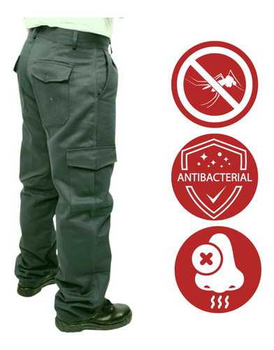Pantalon Cargo Nanotech Shields, Antimosquitos Antiolor