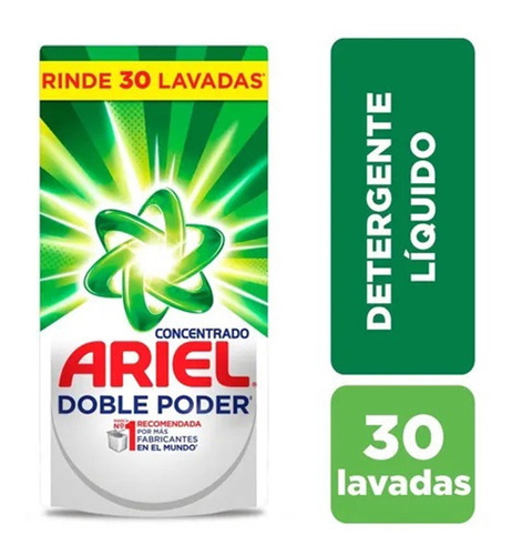 Detergente Líquido Concentrado Ariel Doble Poder 1.2l