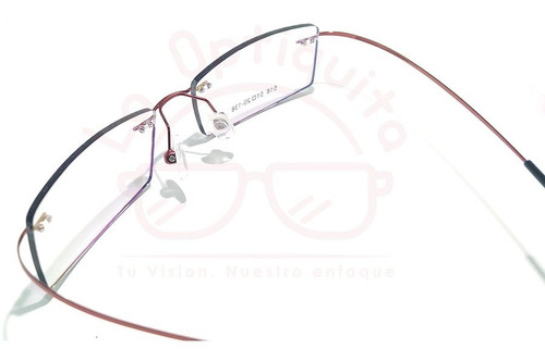 Imagen 4 de 5 de Armazon Lentes Ultraligero 8g Beta Titanio Flexible Memoria Bti-001