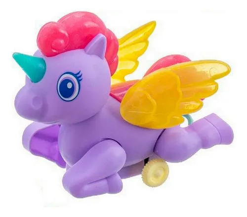Carros De Cuerda Unicornio Pony Juguete Niñas X 4 Unidades