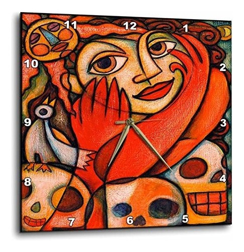 Dpp212051 Mexicana Colorful Skulls Woman Women Fine Art...