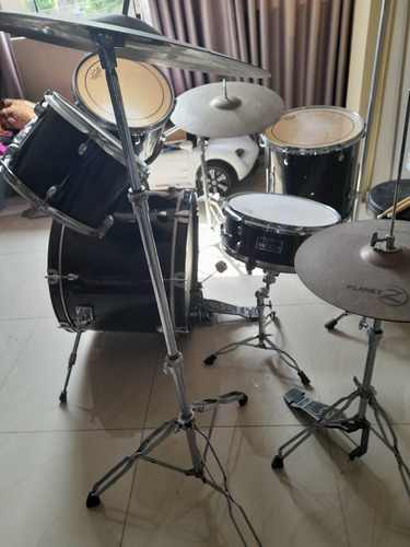 Batería Acústica Moon Parches Remo, Platillos Zildjian