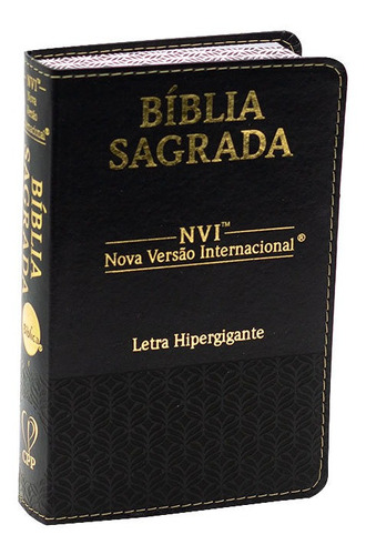 Bíblia Sagrada | Nvi | Letra Hipergigante | Capa Pu | Preta