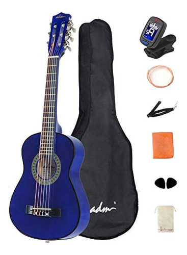 Adm Principiante Guitarra Clásica Nailon 30 Pulgadas Con Bol