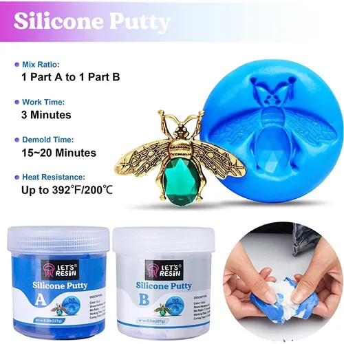 Let's Resin Masilla De Silicona, Kit De Fabricación De Molde