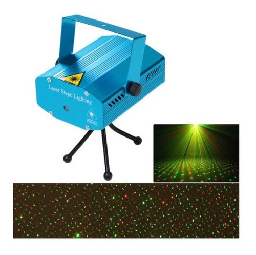 Mini Proyector Láser Efecto De Iluminación Led Rojo Y Verde