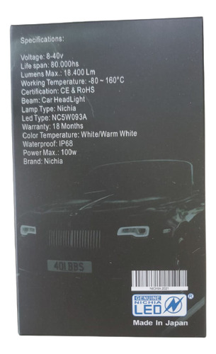 Cree Led Renault R12/18/21/11/18/19/21/r9 Nichia Premium Depende El Auto Blanco Blanco