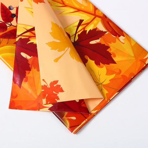 Lousuip 3 Piezas Acción De Gracias Fall Maple Leaf Tableclot