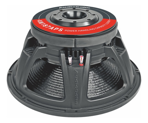 Altavoz Profesional Low Woofer 18pu 2000w Audiobahn Aw187aps Color Negro