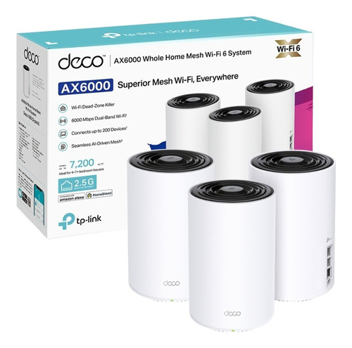 Access Point Tp-link Deco X80 Interior Ax6000 2.5g (pack 3)