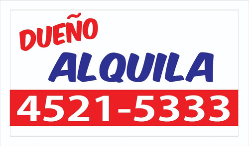 Carteles Dueño Vende Alquila - Standar