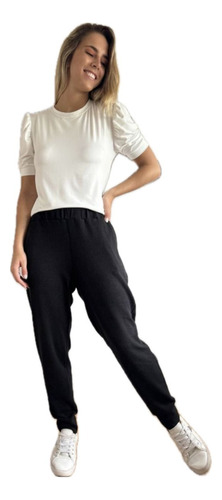 Babucha Pantalon Lulyna Lanilla Cashemer Jogger Mujer