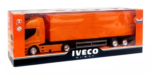 Caminhão De Brinquedo Carreta Báu Iveco Hi Way Usual 339