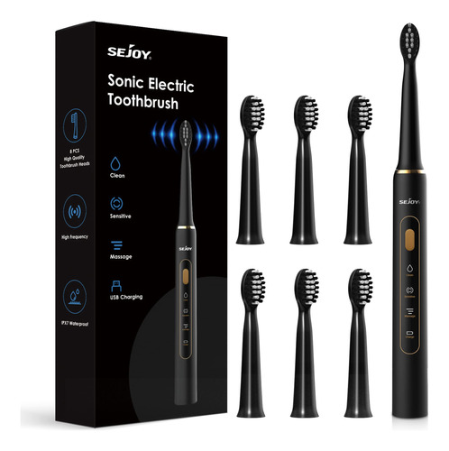 Cepillo De Dientes Electrico Sonic Con 7 Cabezales De Cepill