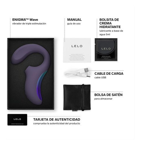 Lelo Enigma Wave Succionador Consolador Clitoris Punto G