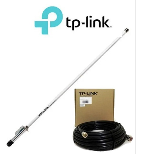 Antena Omnidireccional 12dbi Tp-link Ant2412d + Cable 12mt