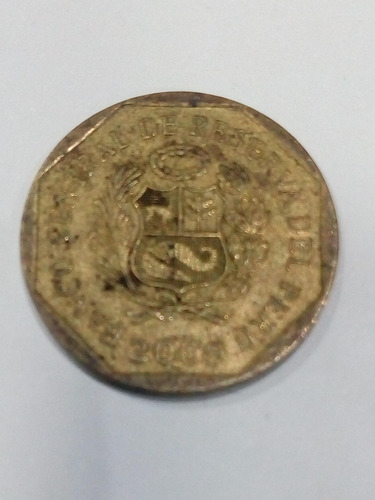 Moneda 10 Centimos Perú 2009 (Usado)