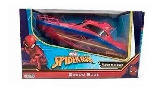 Spiderman Speed Boat Lancha Hombre Ara a Marvel Ditoys Jf