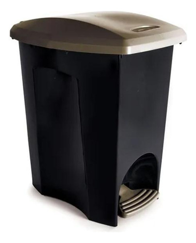 Lixeira De Plástico Com Pedal 14l + 60un Saco De Lixo Azul