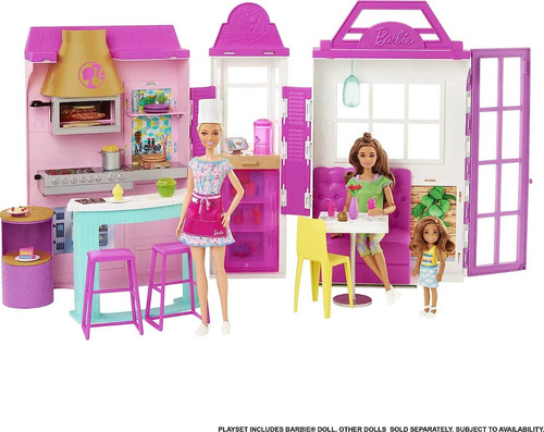 Barbie Cocina Restaurante Con Horno De Pizza + De 30 Piezas