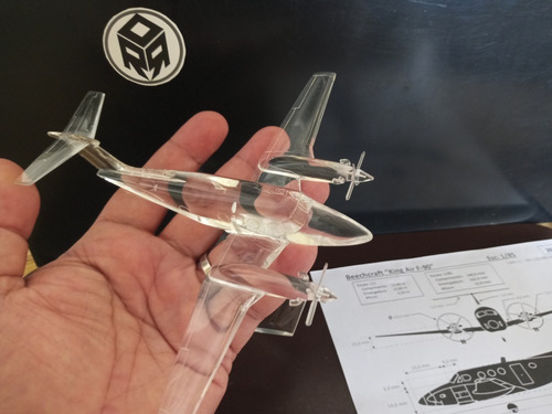 Aviao King Air F-90 Esc:1/85(14cm) Miniatura Maquet Presente