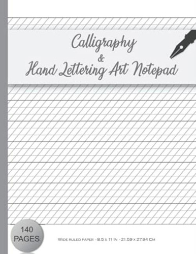 Libro: Calligraphy And Hand Lettering Art Notepad: Blank Cal