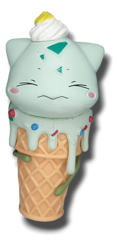 Figura Pokemon Bulbasaur 12cm Ice Cream Kawaii