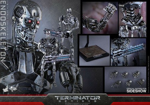 Terminator Genisys 1/6 Hot Toys Endoskeleton Nuev