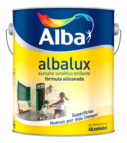 Esmalte Sintetico Alba Antioxido Brillante Albalux Azul 500m Color Azul Traful