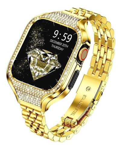 Funda Bling Y Correa Para Apple Watch Band Series 8 7 Se 6 5