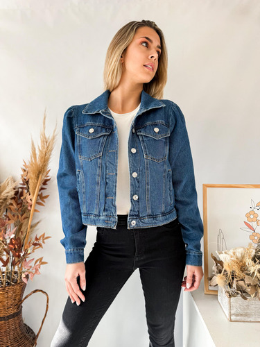 Campera Jean Lulyna Manga Princesa Mujer
