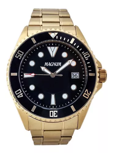 Relógio Masculino Magnum Dourado MA35020A