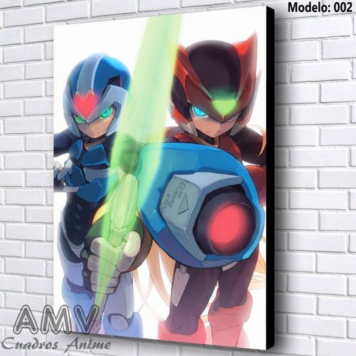 Cuadro Decorativo Megaman X Y Zero 28x40cm