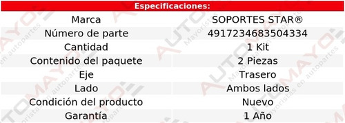 Jgo Topes Amortiguador Tras S Star Liberty V6 3.7l 02-11