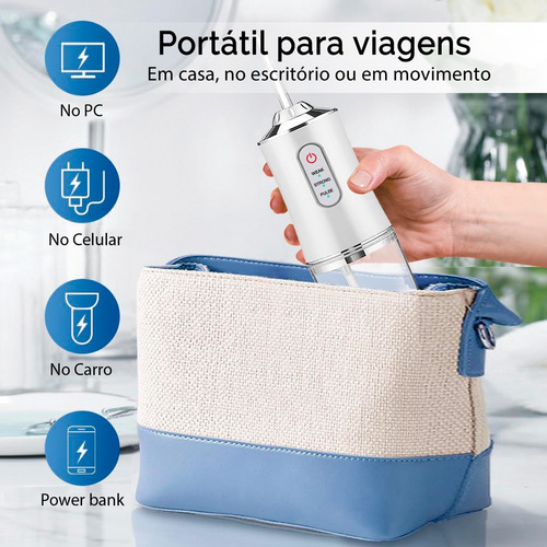 Limpador Prótese Protocolo Jato D'água Elétrico Fixa Móvel