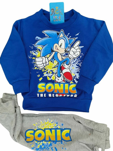 Sudadera con capucha y pantalones deportivos SUPFANS Kids Sonic The Hedgehog 