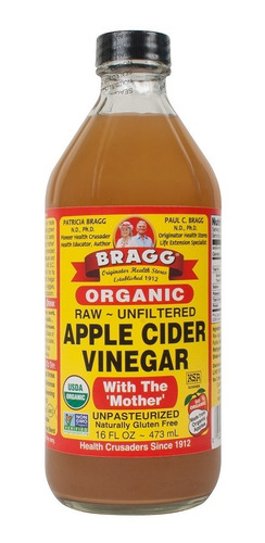 Vinagre De Maça Orgânico Bragg Imp. Eua Original Concentrado