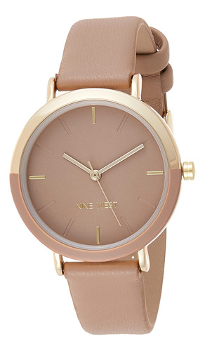 Reloj Nine West Nw/2346gptn Para Mujer En Tono Dorado Con Co