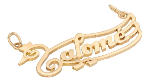 Imagen 3 de 4 de Juego De Dije Salome Con Cadena Y Anillo 18k Y 14k Oro