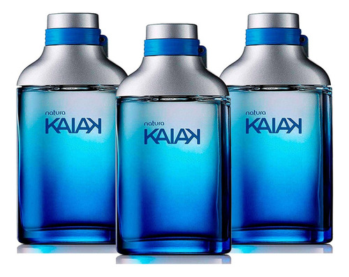 3 Kaiak Classic Traditional Deo Cologne Perfume para hombre, 100 ml, Natura Unit Volume 100 ml