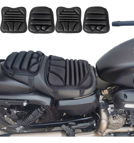 Juego De 4 Cojines De Asiento De Motocicleta Transpirables Q