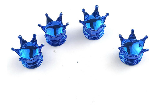 Juego De 4 Tapones Para Válvulas De Neumáticos, Tapas Azul
