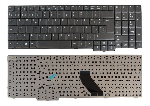 Teclado Negro Para Acer E528 Aspire 5355 5735 5737 7000 7100