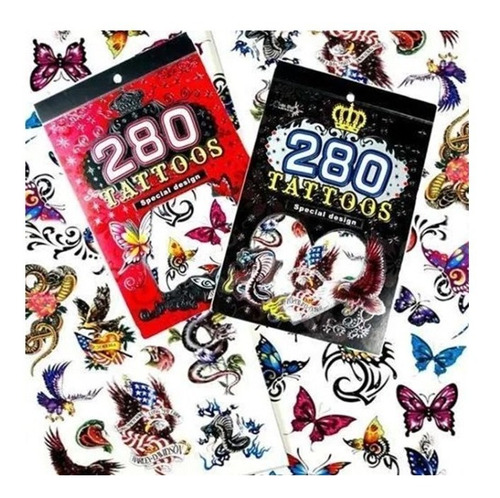 Pack De 10 Block De Tatuajes Sorpresa Cumpleaños