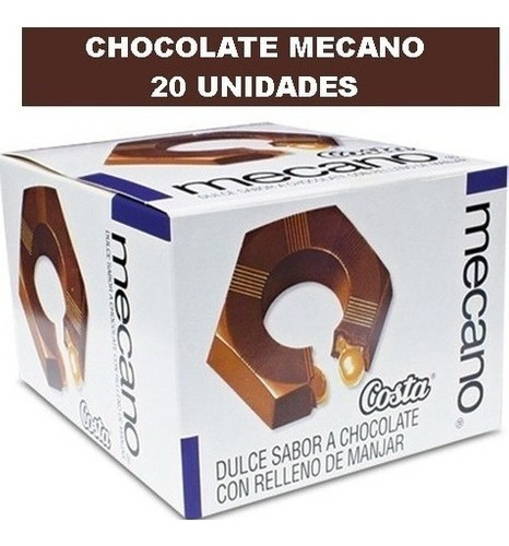 Chocolate Mecano Caja X 20 Unidades 540gr