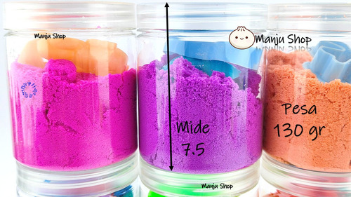 Kit 6 Botes Arena Magica Colors 160 Gr/u, Con Accesorios ^-^